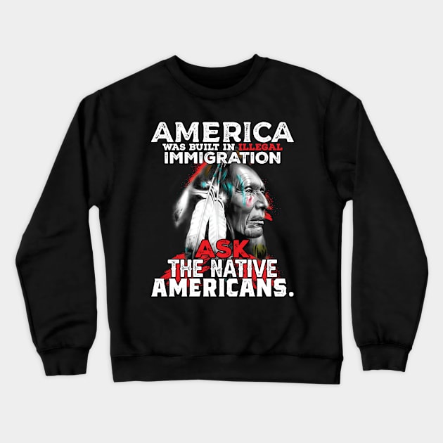 native american Crewneck Sweatshirt by UniqueWorld